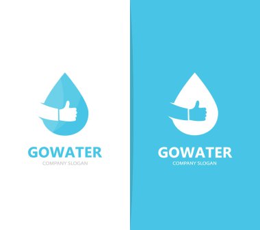 Vektör petrol ve logo kombinasyonu gibi. Damla ve en iyi simge veya simge. Benzersiz su ve su logo tasarım şablonu.