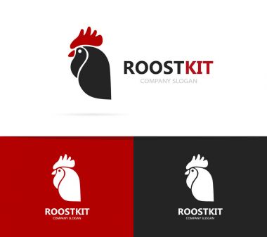 horoz ve horoz logo bileşimi. Çin ve horoz tasarım öğesi için yeni yıl kartları