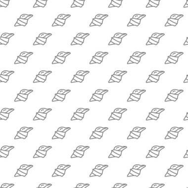 Çeşitli simgeler ve semboller üzerinde beyaz arka plan düz vektör çizim ile benzersiz dijital kabukları seamless modeli