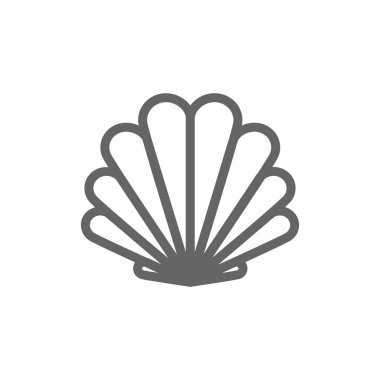 Basit kabuk satırı simgesi. Vektör çizim tasarım sembolü ve işareti. Düzenlenebilir inme. Beyaz arka plan üzerinde izole