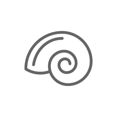 Basit kabuk satırı simgesi. Vektör çizim tasarım sembolü ve işareti. Düzenlenebilir inme. Beyaz arka plan üzerinde izole