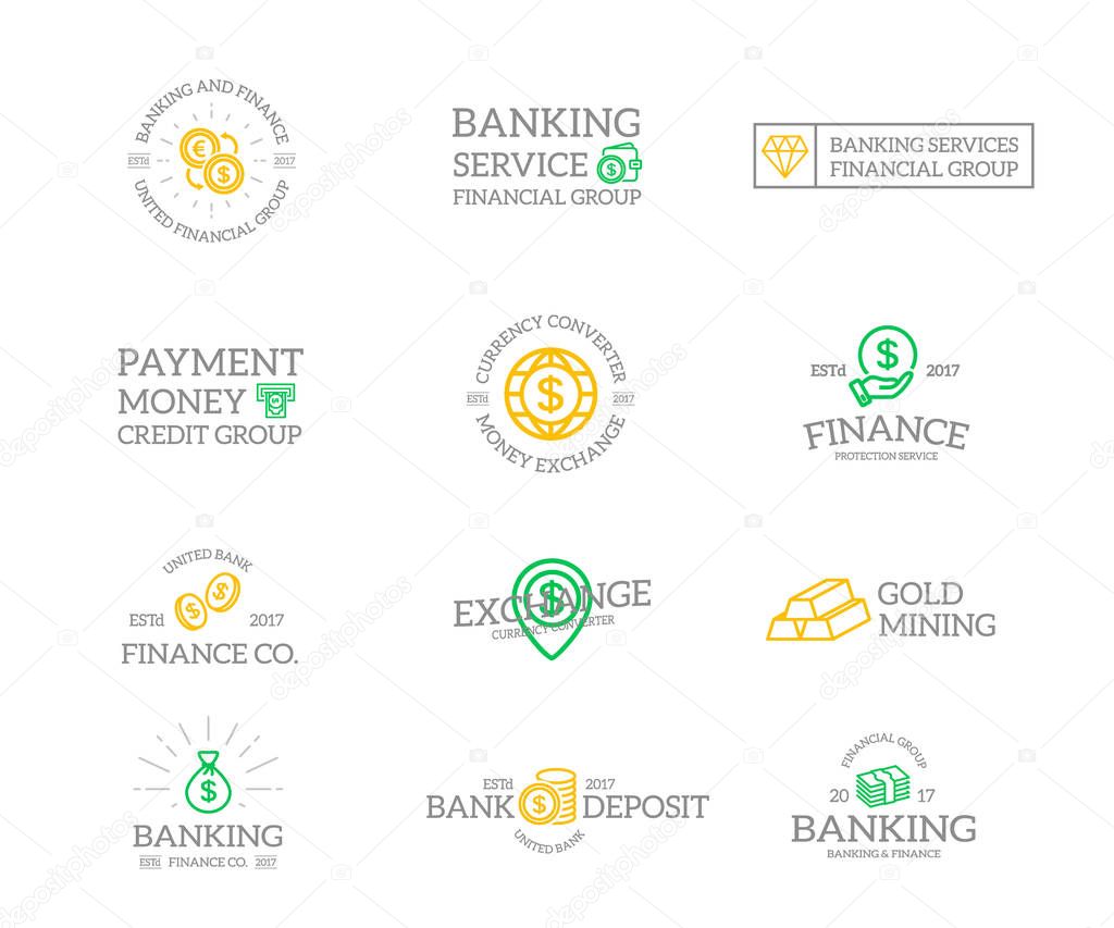 Vector symbol or icon design element for companies