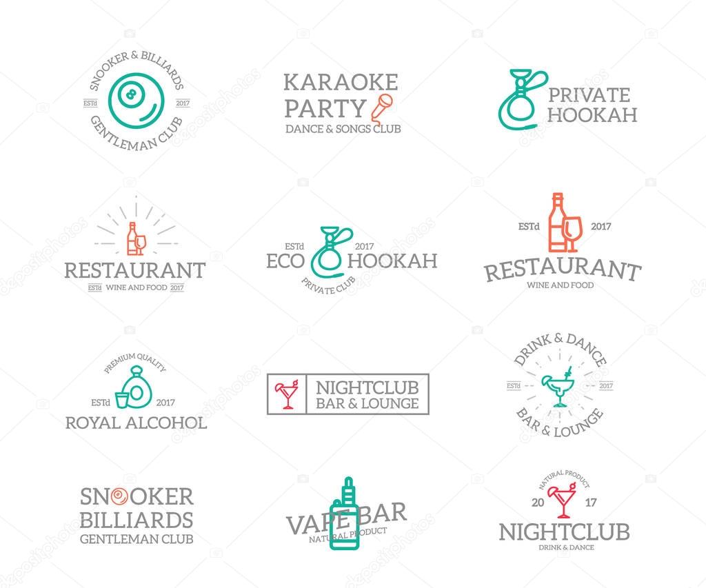 Vector symbol or icon design element for companies