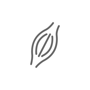 Basit kas satırı simgesi. Vektör çizim tasarım sembolü ve işareti. Düzenlenebilir inme. Beyaz arka plan üzerinde izole