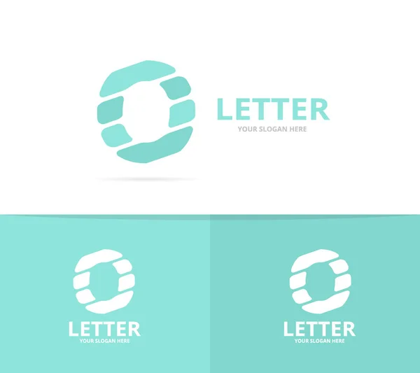 Unika vektor bokstaven O logo designmall. — Stock vektor