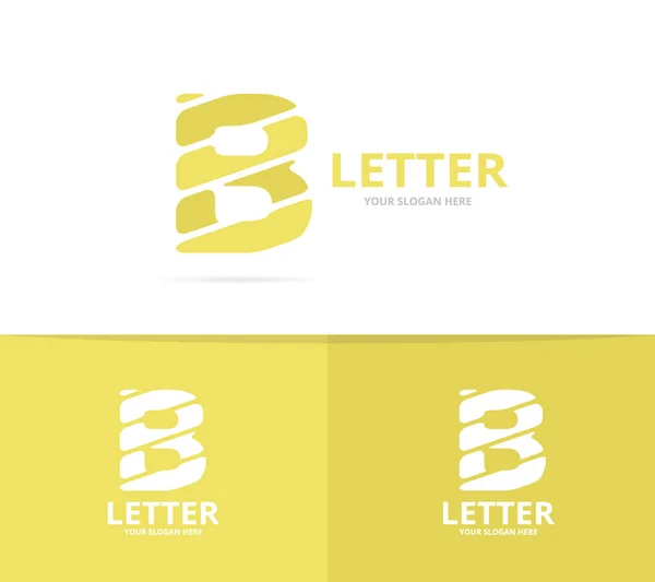 Ontwerpsjabloon voor unieke vector letter B-logo. — Stockvector