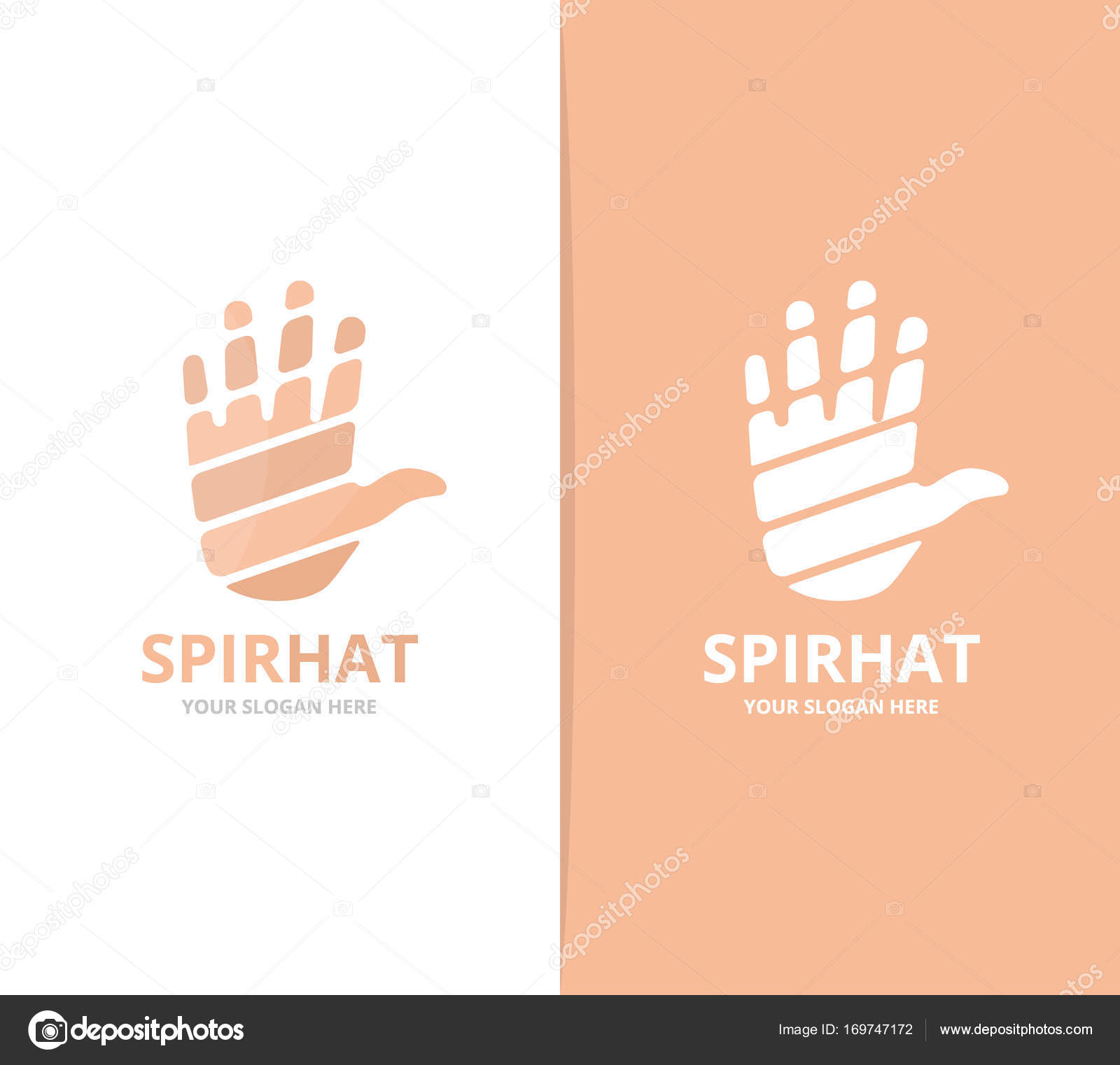 vector of hand logo combination arm symbol or icon unique support