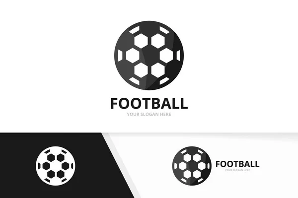 Vektor-Fußball und Sport-Logo-Kombination. Ball Symbol oder Symbol. einzigartige Design-Vorlage für Fußballlogos. — Stockvektor