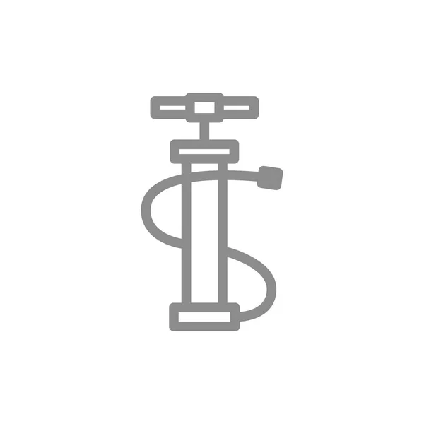 Enkel bil pump linje-ikonen. Symbol och tecken vektor illustration design. Isolerad på vit bakgrund — Stock vektor
