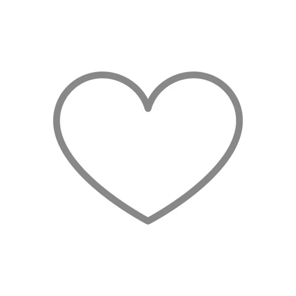 Like, heart line icon. Love, feedback symbol. — Stockvector