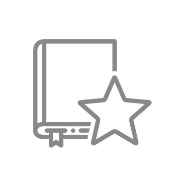 Kitap derecelendirme, edebiyat gözden geçirme ikonu. En iyi hikayeler, favorilere ekleyin, günlük geri bildirim sembolü