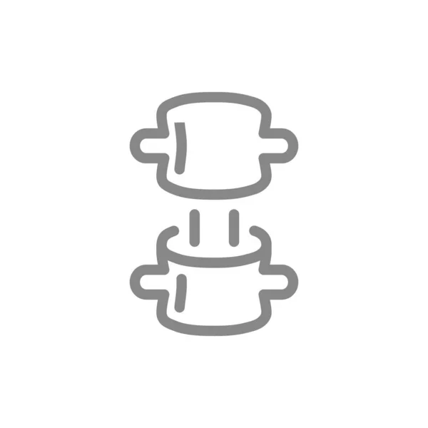 Spine compression fracture line icon. Discopathy, spinal disc h