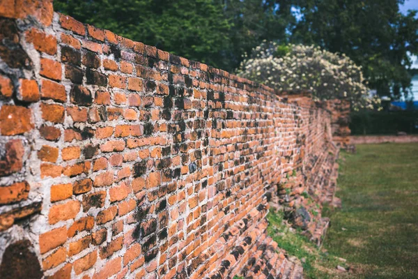 Eski dış tuğla duvar arka plan vintage tarzı grung doku