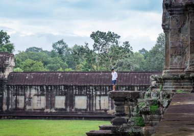 Siem reap, Kamboçya, 13 Ekim 2017 - Kamboçya, Siem Reap, Angkor w