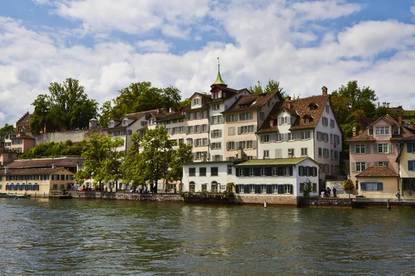 View from the river to Zurich, Switzerland — Stock Photo, Image