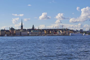 Bir sürü bulutlar, İsveç Stokholm için görüntüleyin
