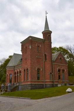 Küçük kırmızı kale Stockholm, İsveç 