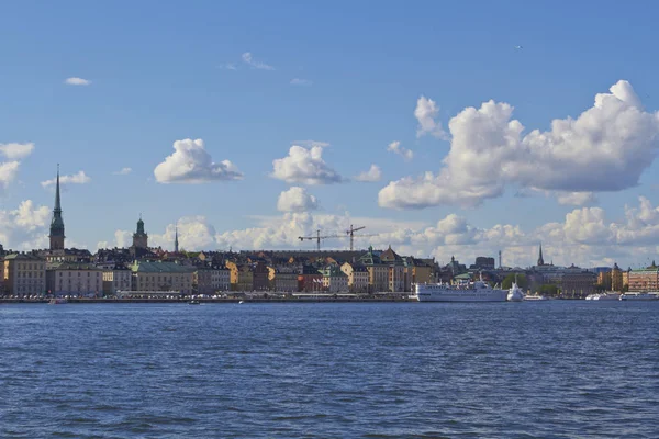 Zobacz do Sztokholmu z dużo chmur, Szwecja — Zdjęcie stockowe