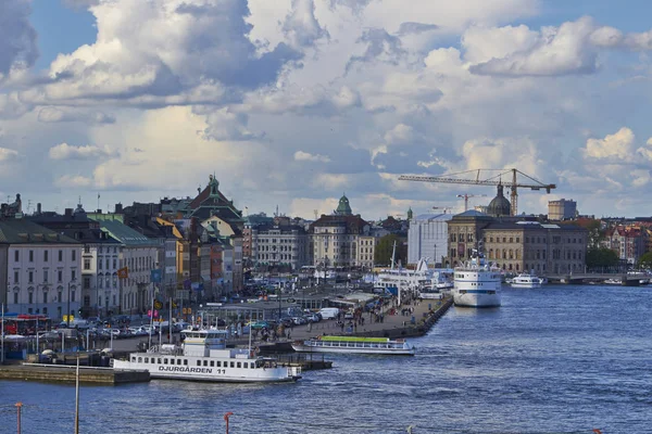Zobacz do Sztokholmu z dużo chmur, Szwecja — Zdjęcie stockowe