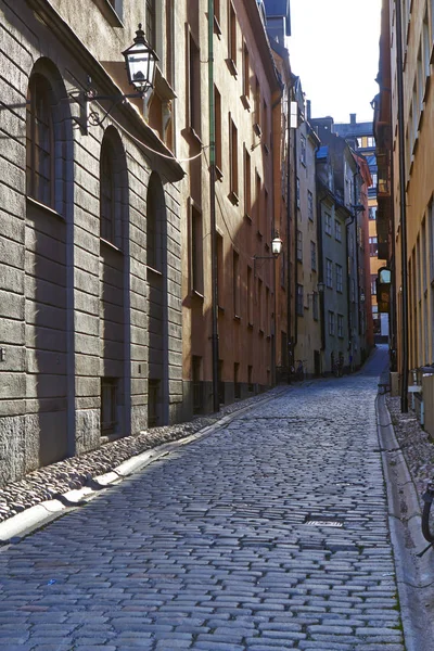 Kis utca, Stockholm, Svédország — Stock Fotó