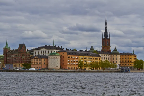View to royal palace in the cloudy day, Stockholm, Sweden — Stock Photo, Image