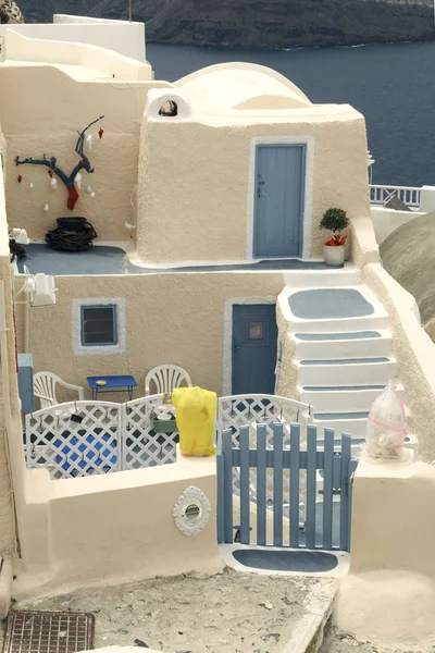 Küçük arka bahçe Santorini, Yunanistan