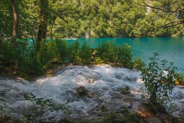 Plitvice Lakes National Park, Croatia. One of the most beautiful places in the world. — Stock Photo, Image