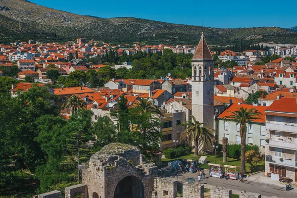 stock image View of old Trogir town from Castel, Dalmatia, Croatia