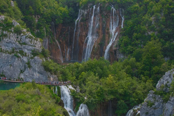 Plitvice Lakes National Park, Croatia. One of the most beautiful places in the world. — Stock Photo, Image