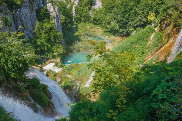 Plitvice Lakes National Park, Croatia. One of the most beautiful places in the world. — Stock Photo, Image