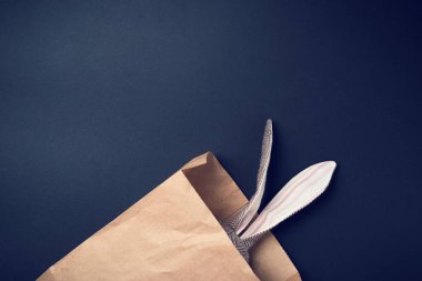 Bir paketin içinde Paskalya tavşanı