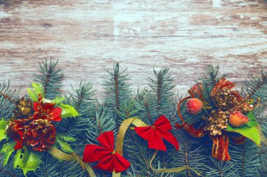 Vintage Noel arka plan 2018