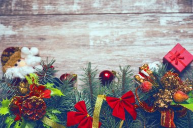 Vintage Noel arka plan 2018