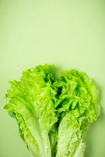 Produtos Frescos Essenciais Encontram Sobre Fundo Verde Comida Verde Entrega Fotos De Bancos De Imagens