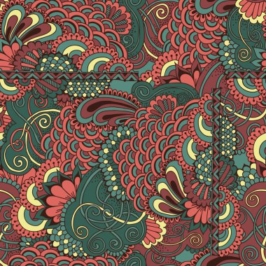 El çizimi, kusursuz desen.