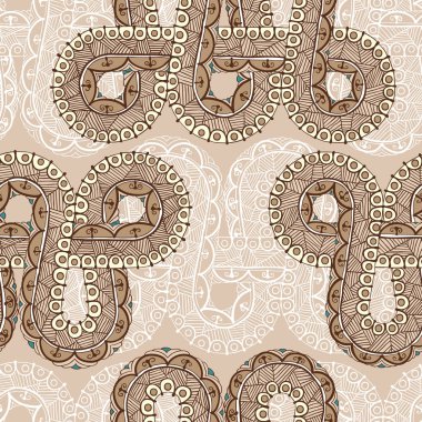 Infinity dövme şablonu mehndi tarzı ile Seamless Modeli