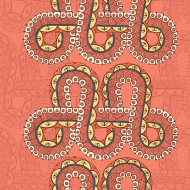 Infinity dövme şablonu mehndi tarzı ile Seamless Modeli