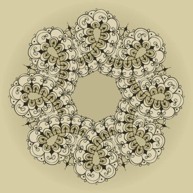 Mandala. Infinity süsleme şablon doodle tarzı