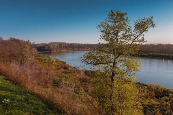 Sjö Hösten Dagslandskap — Stockfoto