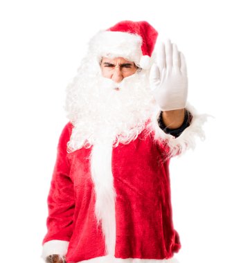 Noel Baba'ya katılmıyorum poz