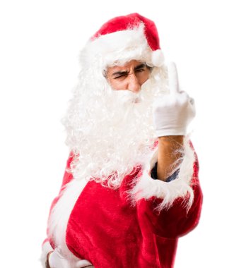 Noel Baba'ya katılmıyorum poz