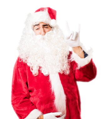 Noel Baba'ya katılmıyorum poz