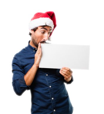 Pankartlı Noel Baba
