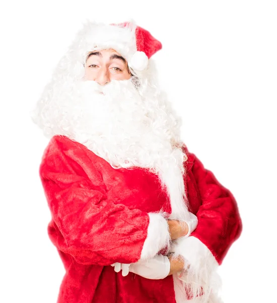 Санта-Клаус в гордой позе — стоковое фото