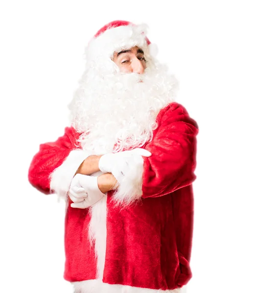 圣诞老人穿着节日服装 — 图库照片