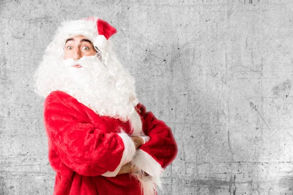 Babbo Natale in posa orgogliosa — Foto Stock