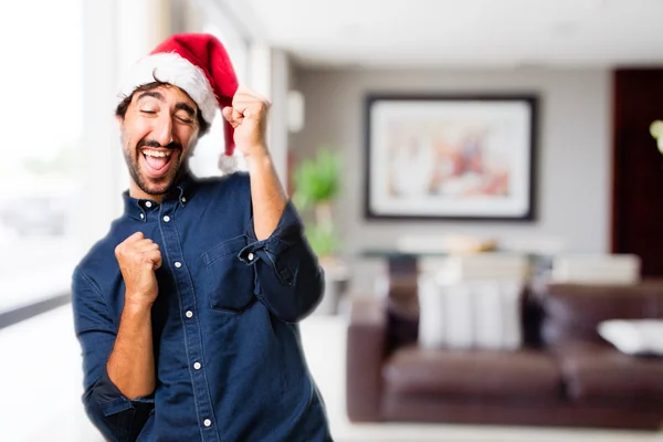 Santa Claus con signo de celebración — Foto de Stock