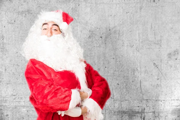 Weihnachtsmann in stolzer Pose — Stockfoto