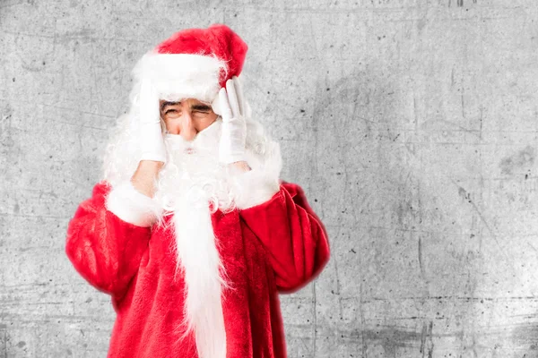 Santa claus llorando — Foto de Stock