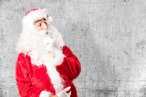 Santa claus thinking about something — Stock Photo, Image